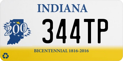 IN license plate 344TP