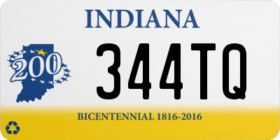 IN license plate 344TQ