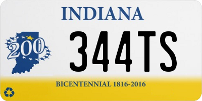 IN license plate 344TS