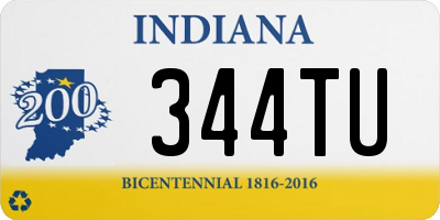 IN license plate 344TU