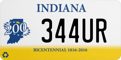 IN license plate 344UR