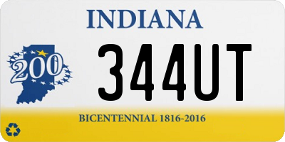 IN license plate 344UT