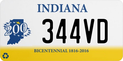 IN license plate 344VD