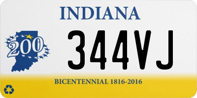 IN license plate 344VJ