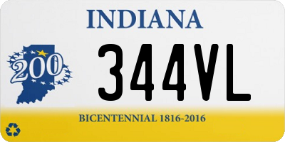 IN license plate 344VL