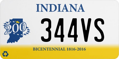 IN license plate 344VS