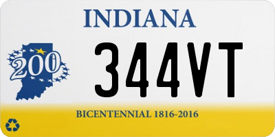 IN license plate 344VT