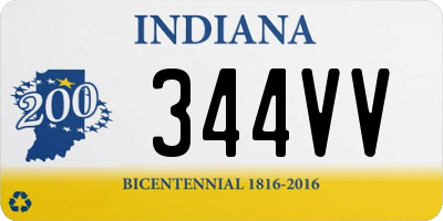 IN license plate 344VV