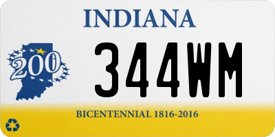 IN license plate 344WM