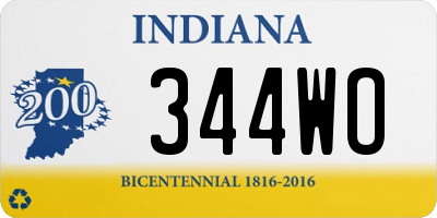 IN license plate 344WO