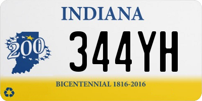 IN license plate 344YH