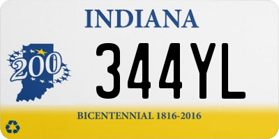 IN license plate 344YL