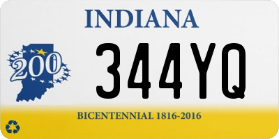 IN license plate 344YQ