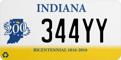 IN license plate 344YY