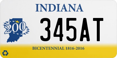 IN license plate 345AT