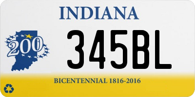 IN license plate 345BL