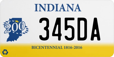 IN license plate 345DA