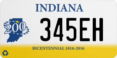 IN license plate 345EH