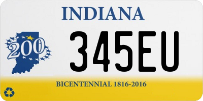 IN license plate 345EU