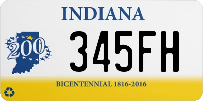 IN license plate 345FH