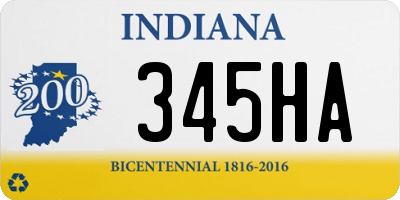 IN license plate 345HA