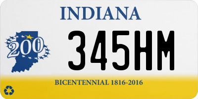 IN license plate 345HM