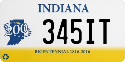 IN license plate 345IT