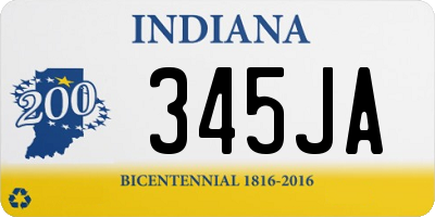 IN license plate 345JA