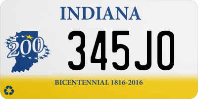 IN license plate 345JO