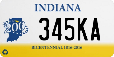 IN license plate 345KA