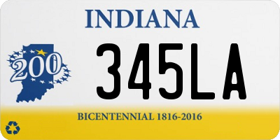 IN license plate 345LA