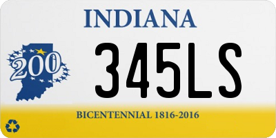 IN license plate 345LS