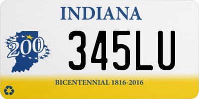 IN license plate 345LU