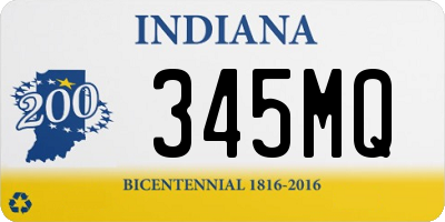 IN license plate 345MQ