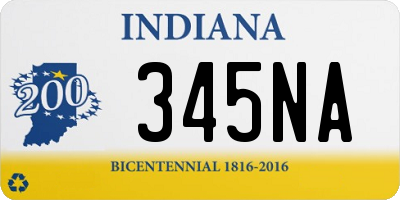 IN license plate 345NA