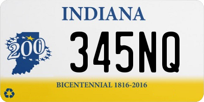 IN license plate 345NQ