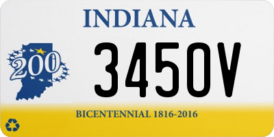 IN license plate 345OV