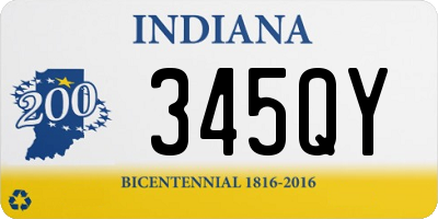 IN license plate 345QY