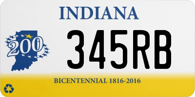 IN license plate 345RB