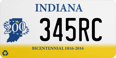 IN license plate 345RC