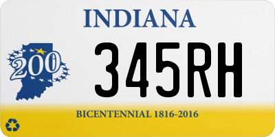 IN license plate 345RH