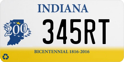 IN license plate 345RT