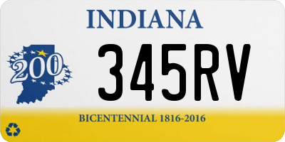 IN license plate 345RV