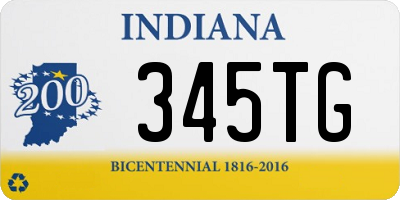 IN license plate 345TG