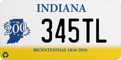 IN license plate 345TL