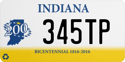 IN license plate 345TP