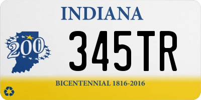 IN license plate 345TR