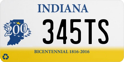 IN license plate 345TS