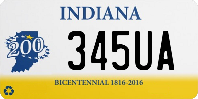 IN license plate 345UA