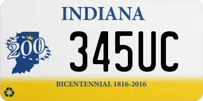 IN license plate 345UC